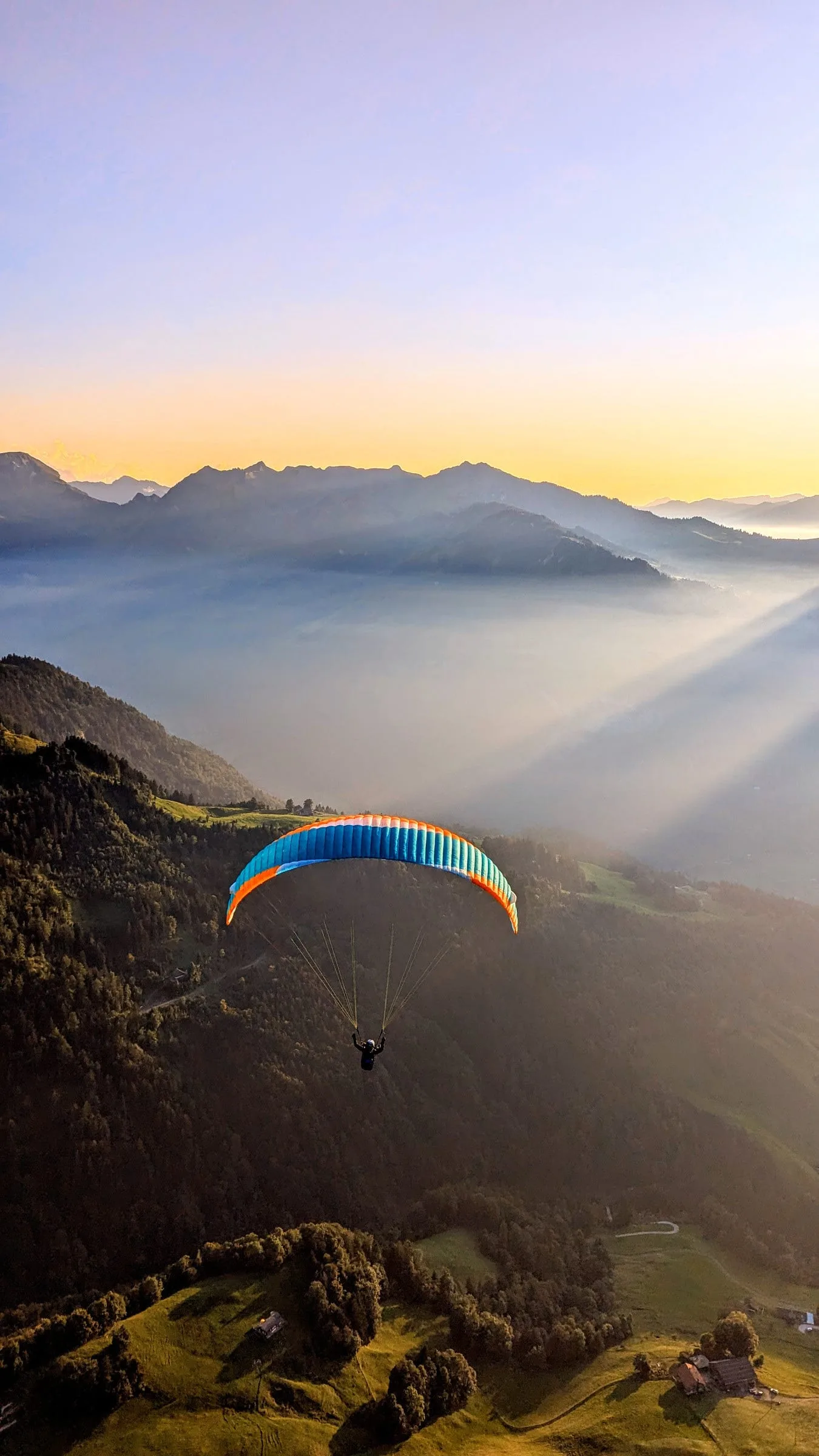 1. Platz, Patrick Meyer, Musenalp, Abendflug · Pilotin: Nicole