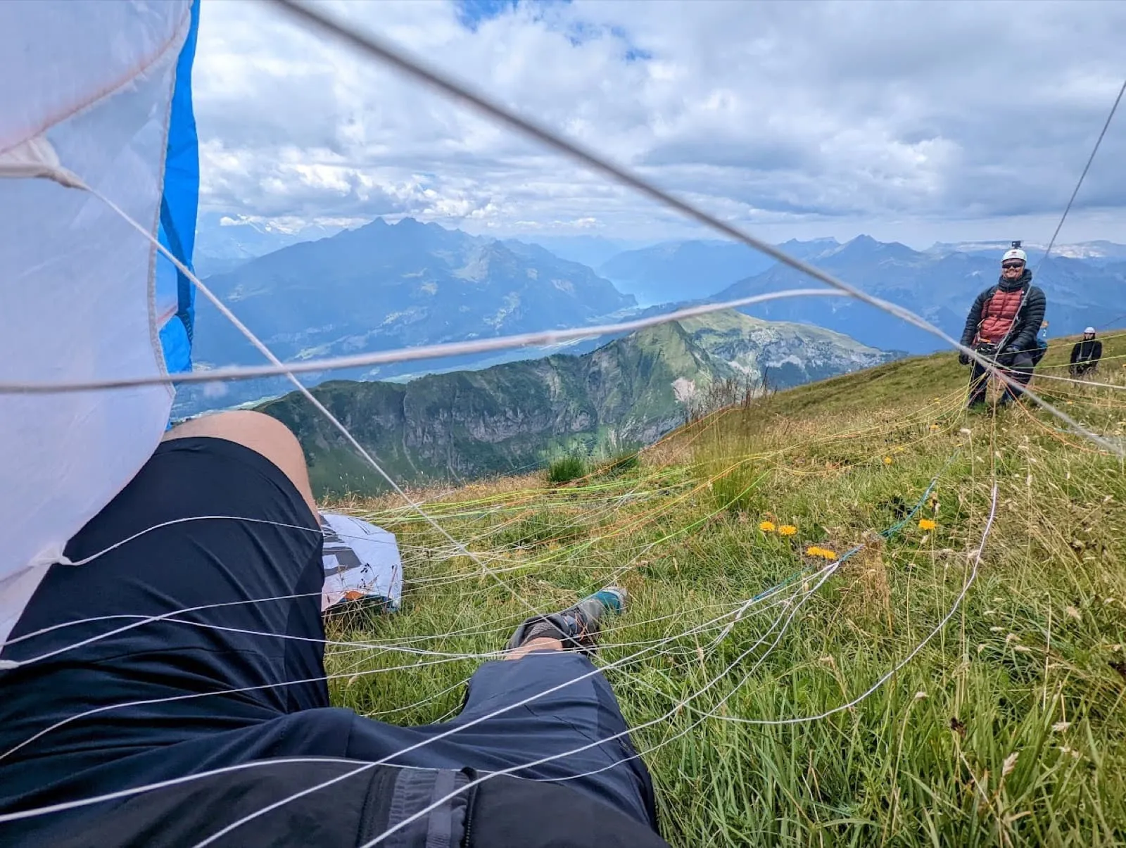 Alpines(T5!) Hike&Fly, Gratwanderung von Planplatten zum Hochstollen