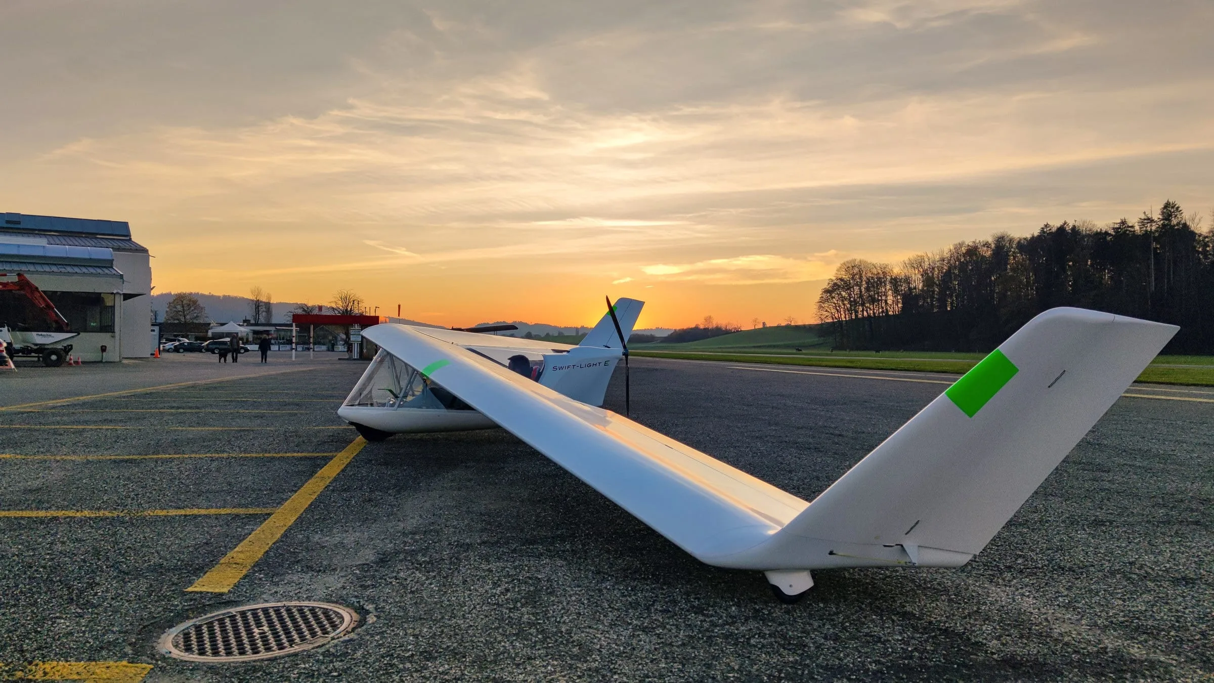 9. Platz, Philipp Steinger, Sonnenuntergang Flugplatz Langenthal