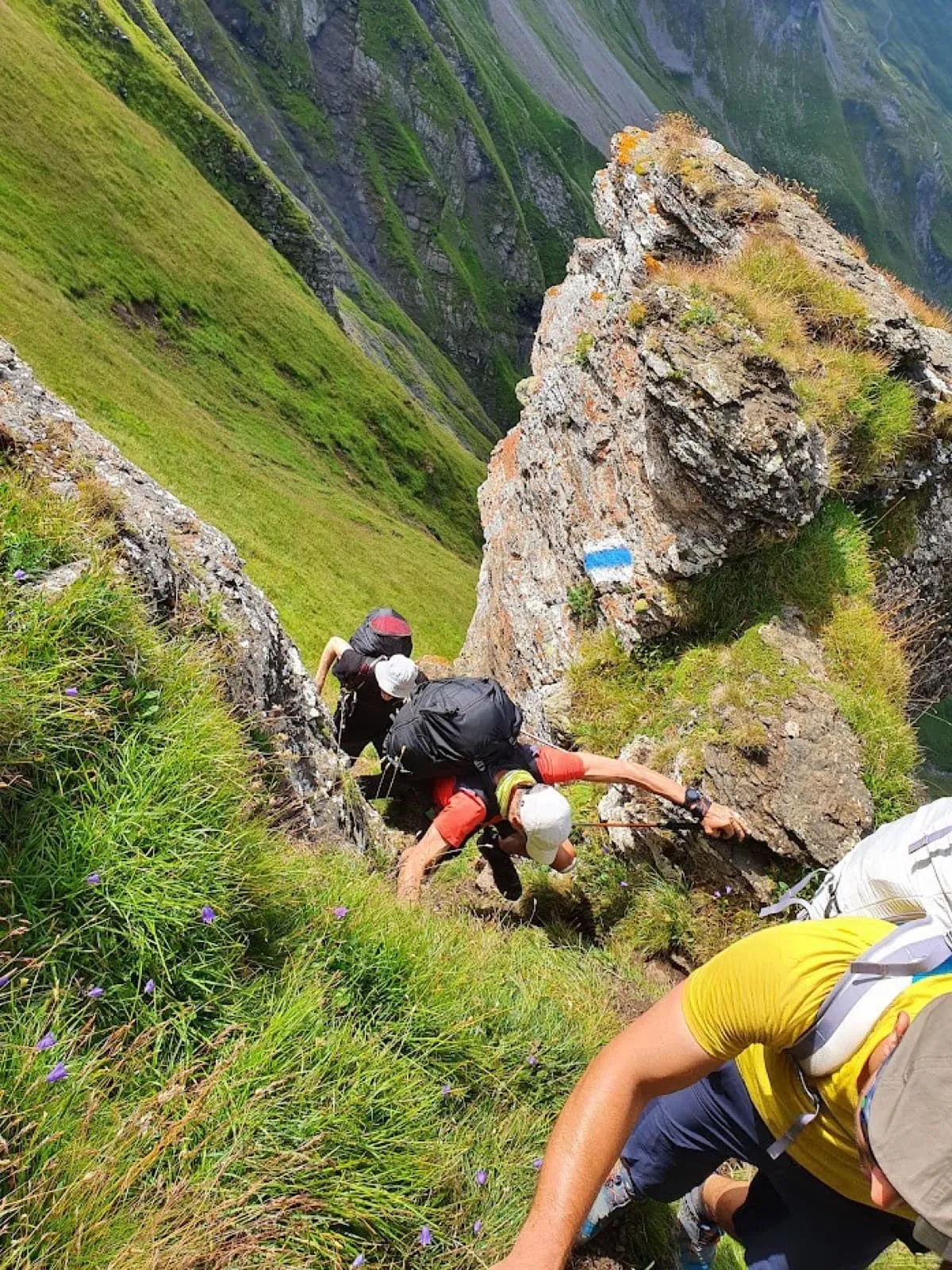 Alpines(T5!) Hike&Fly, Gratwanderung von Planplatten zum Hochstollen