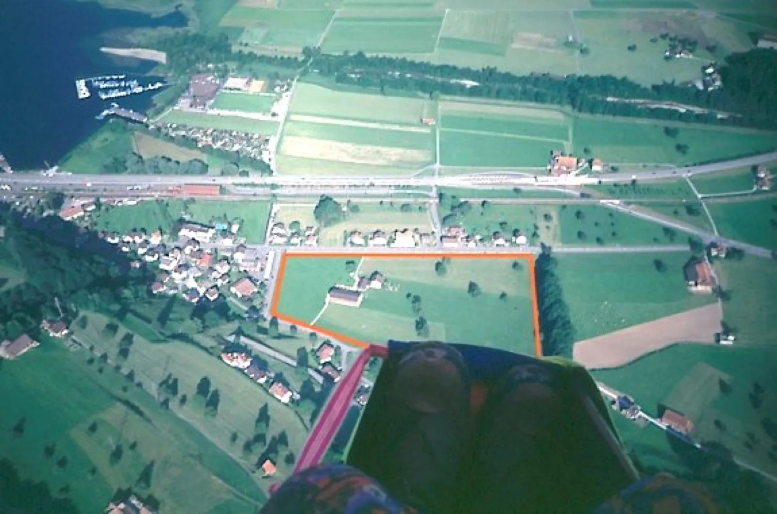 Landeplatz Alpnach aus der Luft